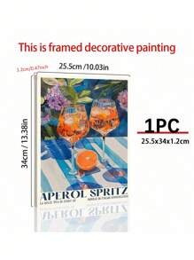 1 件 Aperol Spritz、复古意大利旅行鸡尾酒印刷品、厨房海报、时尚意大利墙壁艺术、现代复古夏季、酒吧推车艺术、卧室帆布海报、现代厨房圣诞节节日礼物 - 彩色 - 查看 7