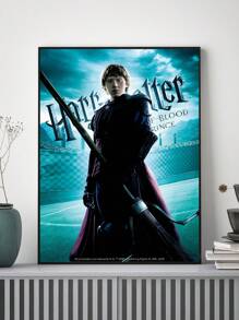 HARRY POTTER X SHEIN 图形和字母图形海报非常适合家庭、客厅、卧室、办公室、浴室、厨房装饰，适合客厅、卧室和餐厅 - 彩色 - 查看 3