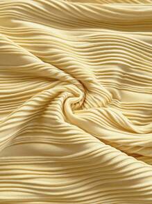 Soleia 度假针织纹理交叉挂脖不对称背心 + 针织纹理抽绳紧身裙套装 两件套夏季套装裙 奶油黄两件套两件套裙 一字肩圣诞上衣 返校装 女士返校装 女士秋装 哥特女装 俱乐部装 女士性感万圣节服装 俱乐部连衣裙 外出装 演唱会装 乡村演唱会装 - 黃色 - 查看 6