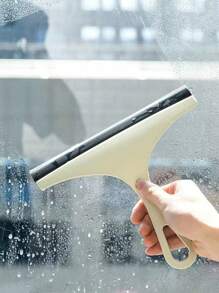 1pc Soft Rubber Glass Squeegee, Window, Bathroom Floor Tile Glass Cleaning Tool Home Bathroom Decor Summer Back To School