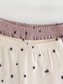 SHEIN 婴儿连体衣套装，3件套，男女童星空印花连体衣、裤子，婴儿冬季服装，婴儿休闲套装，中性婴儿服装，男女通用星空印花婴儿服装 - 彩色 - 查看 6