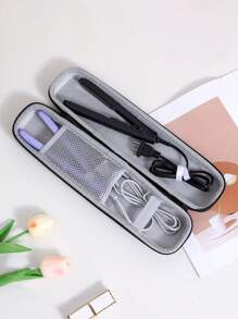 1 件美发工具旅行收纳包美发工具旅行收纳包卷发收纳包便携式直发器盒发饰收纳包热美发工具直发器旅行包旅行用品夏季旅行、度假家居浴室装饰节日化妆收纳包 - 彩色 - 查看 7