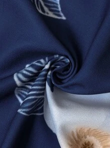 Irokai 喇叭袖花卉印花长袍