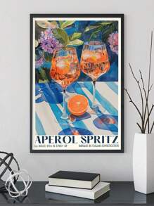 1 件 Aperol Spritz、复古意大利旅行鸡尾酒印刷品、厨房海报、时尚意大利墙壁艺术、现代复古夏季、酒吧推车艺术、卧室帆布海报、现代厨房圣诞节节日礼物 - 彩色 - 查看 2