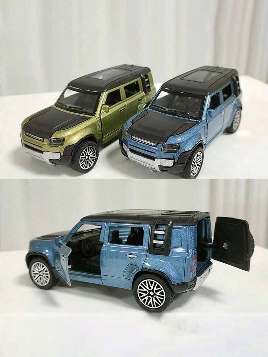 圣诞节新款合金汽车模型四开门玩具Suv车越野玩具车可当万圣节圣诞节礼物 - 彩色 - 查看 1