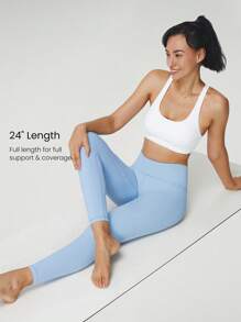 GLOWMODE 24" FeatherFit™ Low Impact 3/4 Leggings Gym Valentine's Day