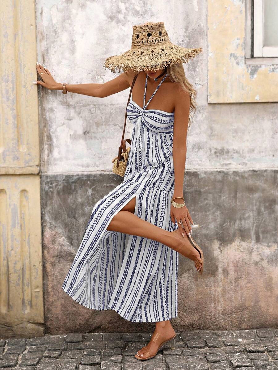 Brillora Women's Spring/Summer  Boho Dress Summer Beach Dress Dopamine Dress For Women With Straps Maxi Women Outfit Going Out Beach Holiday Dress  Sun Dress Vacation Dress