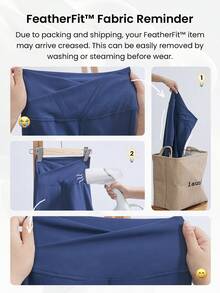 GLOWMODE 24" Featherfit™十字交叉瑜伽褲,奶油般柔軟、高彈性、交叉腰身運動緊身褲 - 淺灰紫 - 查看 11