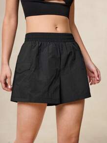 OutZeal 女士户外黑色短裤，适合徒步露营，防水轻便尼龙面料，多口袋设计 - 黑色 - 查看 4