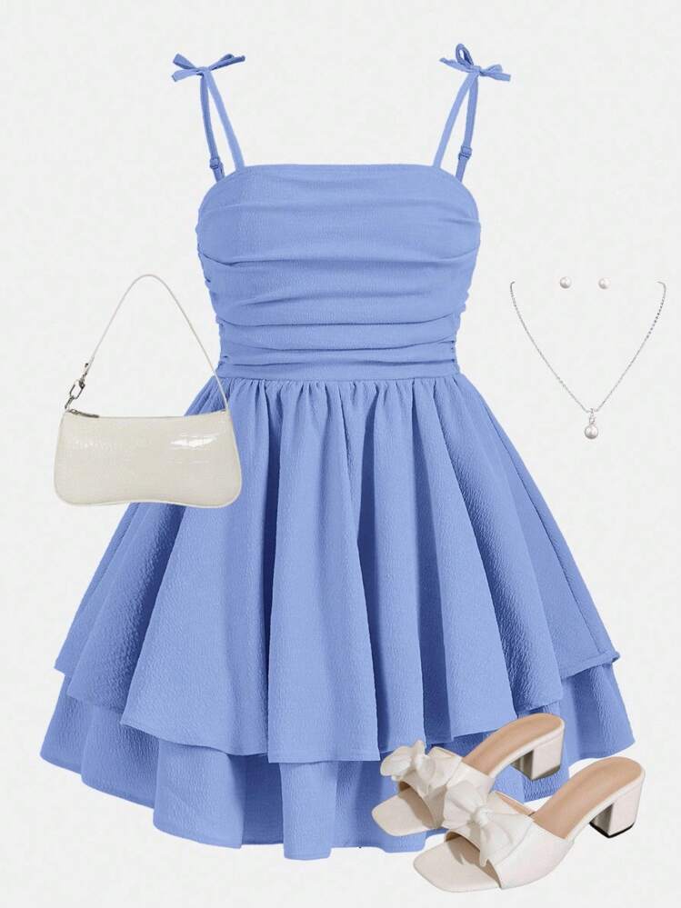 light blue dress polyvore The Little Cobalt Blue Dress