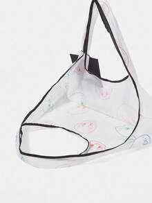 LOONEY TUNES X SHEIN White All-Over Print Waterproof Large Capacity Tote Bag - Multicolor - View 5