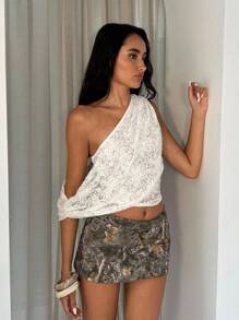 Glamine 女式蕾丝提花细肩带背心，适合夏季秋季女装返校季