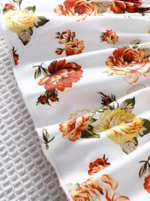 SHEIN LMoss Kids 少女三件套休闲荷叶边装饰吊带背心 - 紫色 - 查看 5