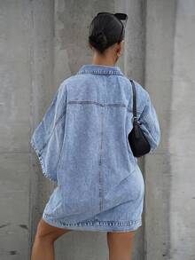 SAYEHFBABY 适合户外旅行的女士休闲牛仔连衣裙