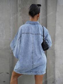 SAYEHFBABY Robe en jean casual pour femme pour les voyages en extérieur