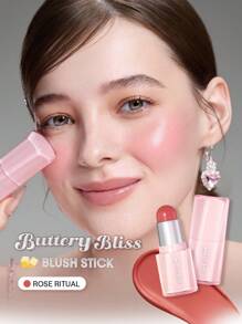 SHEGLAM Buttery Bliss 腮紅棒-Rose Ritual 品牌 美容 化妝 化妝品 適合女性與女孩 完美搭配夏季春季 Y2K 時尚 流行 生日 母親節禮物 假期 派對準備就緒 最佳顏色 - Rose Ritual - 查看 1