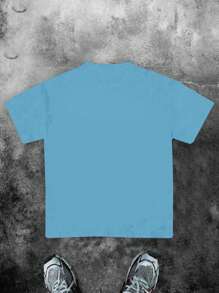 SHEIN Teenager Jungen Lässig Grafik Kurzarm T-Shirt, Sommer