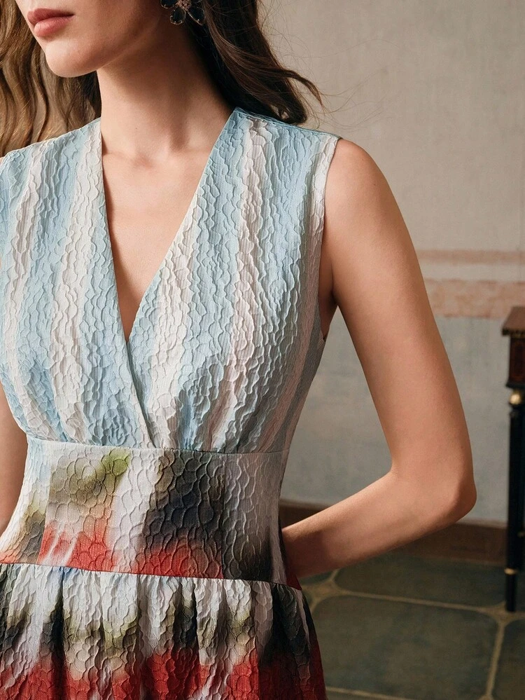 New Style Fashion Elegant High-End Unique Design Sleeveless Maxi Dress