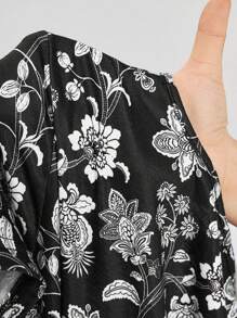 Miaspire Paisley Print Women's Mid-Length Vacation Dress, Summer Mothers Day Outfit Gift For Mom,Fall Women Clothes,Vintage Clothes Women,Old Money Style Women,Teacher Outfits For Women,Airport Outfit Women Women Midi Dress Casual Long Dress Summer Dress Floral Midi Dress Black Floral Dress,Country Outfits Women,Flowy Dress