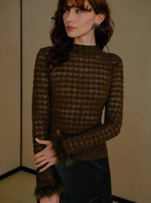 MOTF PREMIUM ÁO THUN SIÊU MỎNG SIÊU MỎNG - Cà phê nâu - Xem 4