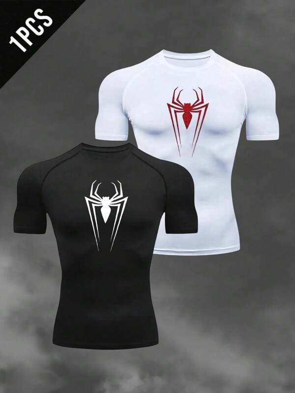 Manfinity Sport Polished Herren Sport T-Shirt & Top, modisch für Sommer Workout Tops Gym Top atmungsaktiv