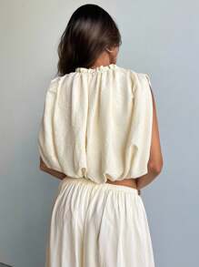 Aloruh Women's Solid Color Halter Beach Top - Multicolor - View 2