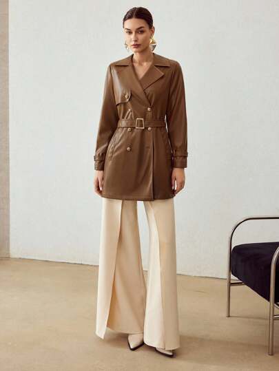 ジャケット・アウター meltthelady heavy trench coat Amazon.com: Capelli New York Ladies Trench Rain Coat, Mid