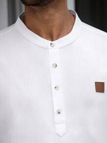 Manfinity Homme 大码男士纯色休闲多功能衬衫