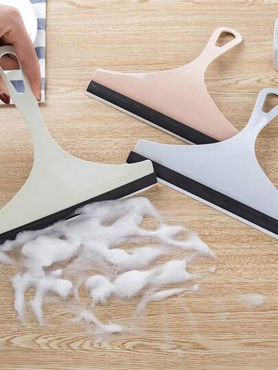 1 件装软橡胶玻璃刮刀，窗户、浴室地砖玻璃清洁工具家居浴室装饰夏季返校