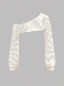 SHEIN Girlism 三件套少女休闲套装，黑色和杏色，街头风，返校季，秋冬季，包含纯色镂空提花针织吊带背心、吊带上衣、休闲装 - 彩色 - 查看 9