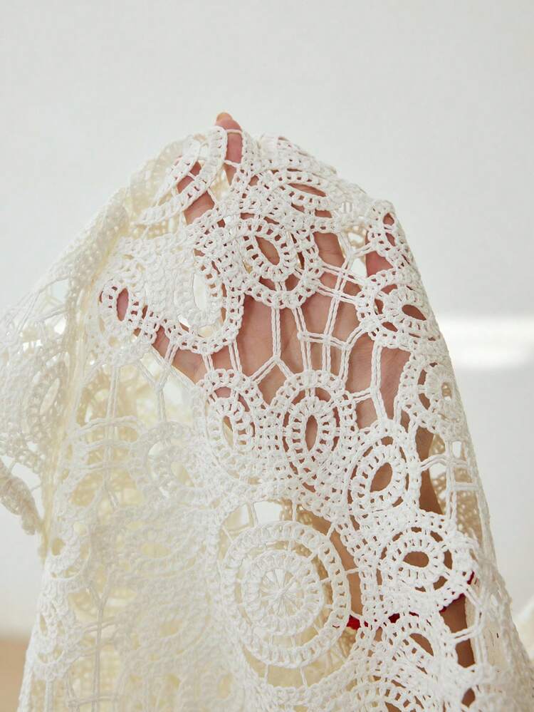 GUIPURE LACE BUTTON UP SHIRT
