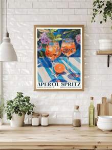 1 件 Aperol Spritz、复古意大利旅行鸡尾酒印刷品、厨房海报、时尚意大利墙壁艺术、现代复古夏季、酒吧推车艺术、卧室帆布海报、现代厨房圣诞节节日礼物 - 彩色 - 查看 10