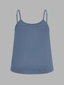 SHEIN EZwear 3pcs Plus Size Women Pleated Loose Camisole Adjustable Strap Top, Suitable For Spring And Summer Back To School