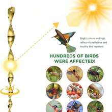 10 Stücke bunte reflektierende Vogelabwehr Stangen, Vogelabwehrvorrichtung, Spechtverscheucher, für Garten, Fenster, Obstgarten und Heimdekoration