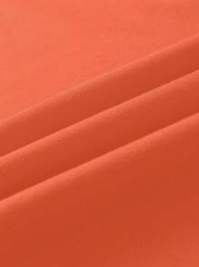 SHEIN LUNE Women's Slogan MILANO ITALY Letter Printed T-Shirt Short Sleeve Casual Top MILAN ITALY Graphic Tees Women Tops - Orange - View 6