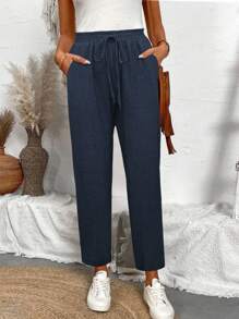 Calvaya Jeans skinny de mujer de mezclilla azul con textura para primavera/verano