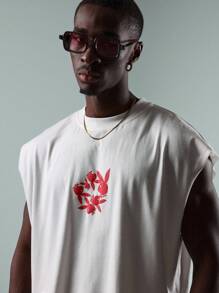 PLAYBOY X SUMWON Summer Festival Tank Top Sleeveless Muscle Shirt Bunny Logo Graphic Print Streetwear Urban Fashion Cut Crop Length