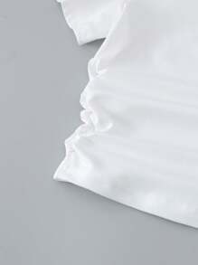 Sparklyn 2pcs/Set Teen Girls Elegant Casual All-Match Solid Color Long Sleeve Fitted T-Shirt Combo, Versatile & Easy To Match In Multiple Colors - Black and White - View 7