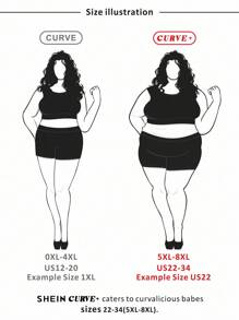 SHEIN CURVE+ Plus Size Casual Everyday Spur Embroidery Button Cardigan Sweater Vest In Fall/Winter