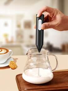 Teckwe 电动奶泡器，简约实用，多功能 - 黑色 - 查看 2