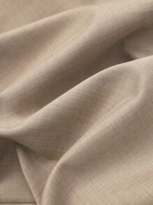 GlowEve CURVE Quần ống đứng cạp chun màu tương phản cỡ lớn cho nữ thường ngày - Màu Khaki - Xem 8