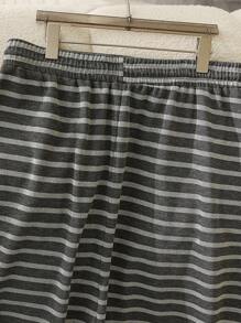 INAWLY Plus Size Women Casual Everyday Knit Drawstring Waist Skirt - Multicolor - View 7