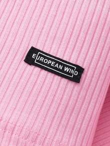 Sparklyn 年轻女孩 3 件套：基本款休闲短款立领背心、紫色罗纹圆领保暖棉质套头衫和紧身裤 - 适合冬季、休闲、日常穿着、学校、家庭聚会、街头风格和运动装