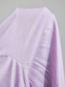 Ontre Bộ trang phục phong cách nghỉ dưỡng 2 món dành cho nữ, vải len và tencel, trang phục công sở thường ngày, phù hợp cho bãi biển, ngày lễ, lễ hội âm nhạc, phong cách Boho - Màu tím - Xem 9