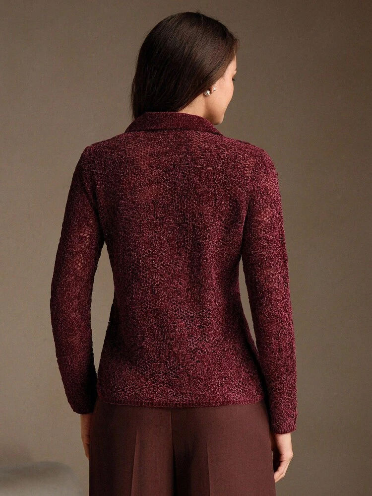 Suéter Justoajustado de Tricô Jacquard com Gola Alta