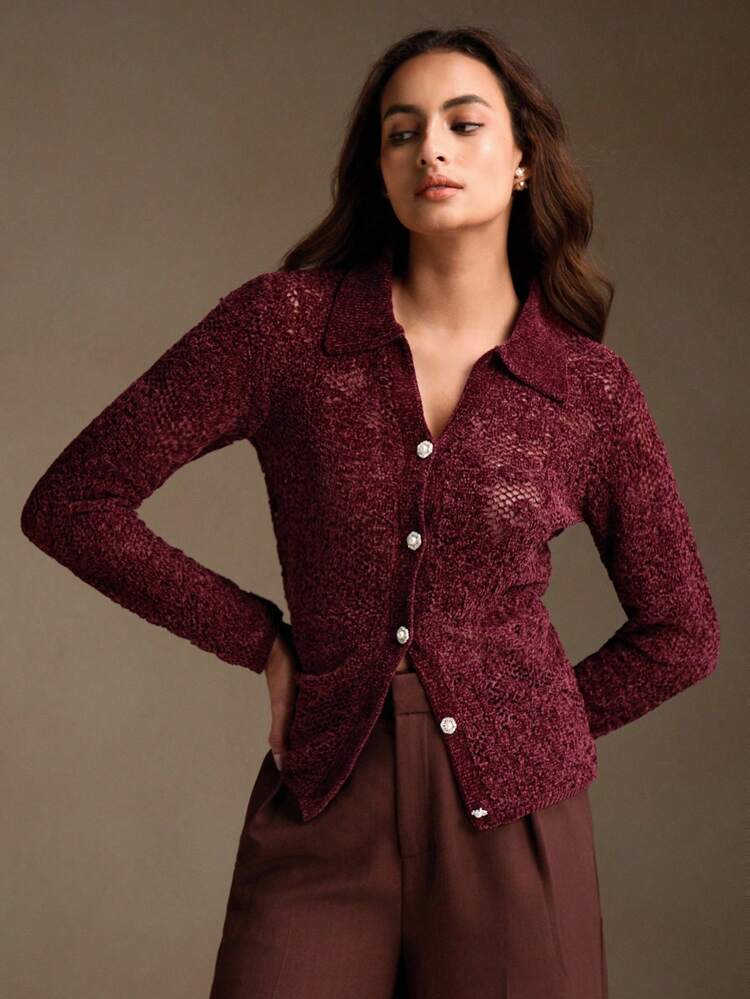 Suéter Justoajustado de Tricô Jacquard com Gola Alta