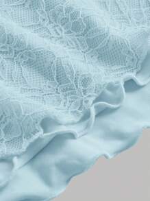 SHEIN Tween 女童休闲简约舒适不对称下摆背心和鱼尾下摆短裙两件套