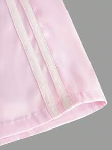 SHEIN Tween Girl Clothes  Tween Girls With Relaxed Fit And Sporty Style Lightweight Polyester Pink Straight Leg Pants For Tween Girls With Sporty Style, Back To School Clothes Girls, Pink Sweatpants Wide Leg Sweatpants Y2k Pants Track Pants Fall Winter - Pink - View 8