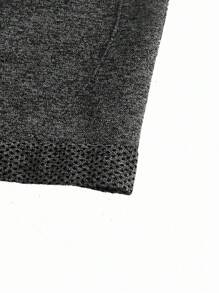 Easithlete سراويل رياضية من قماش صلب قصيرة وطويلة ، ملابس سفلية رياضية للياقة البدنية اليومية - رمادي غامق - مشاهدة 7