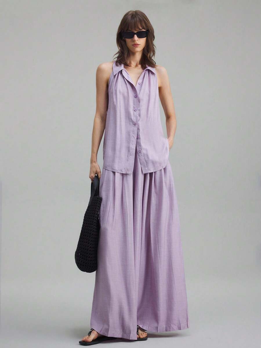 Ontre Bộ trang phục phong cách nghỉ dưỡng 2 món dành cho nữ, vải len và tencel, trang phục công sở thường ngày, phù hợp cho bãi biển, ngày lễ, lễ hội âm nhạc, phong cách Boho